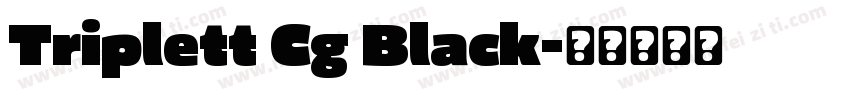 Triplett Cg Black字体转换